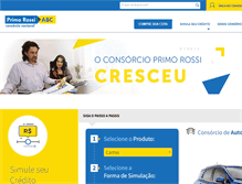 Tablet Screenshot of consorcioprimorossiabc.com.br